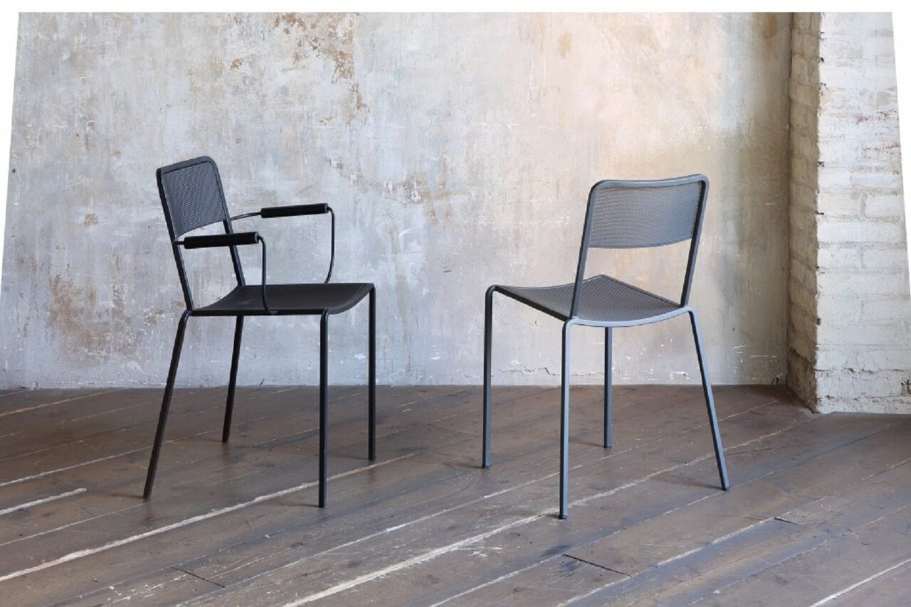 Zeus Ginger Chair - Kupfer Schwarz & Glimmergrau