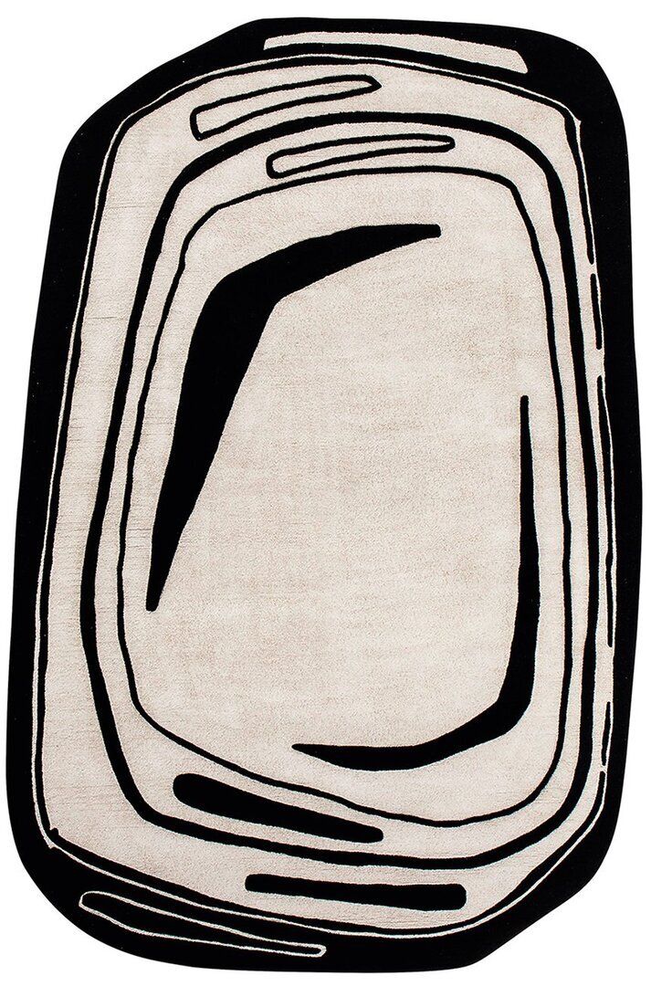 Toulemonde Bochart Fragment Rug - Noir et blanc