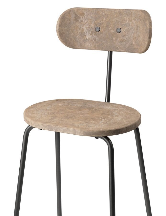 MATER EARTH STOOL BACKREST - COFFEE WASTE LIGHT