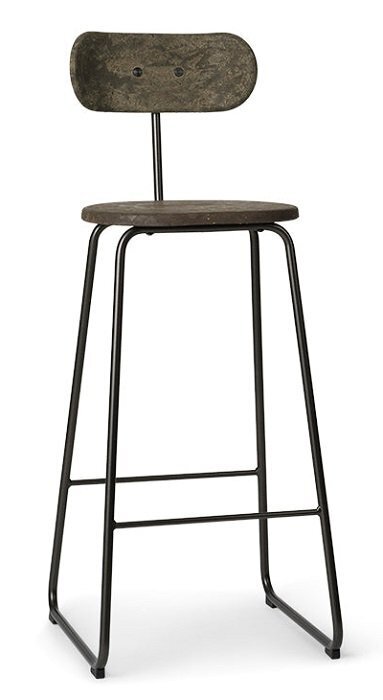 MATER EARTH STOOL BACKREST - COFFEE WASTE DARK