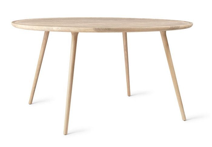 MATER ACCENT DINING TABLE | DIA. 140 - MATT WHITE LACQUERED