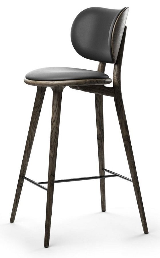 MATER HIGH STOOL BACKREST | SIRKA GREY OAK | 74 CM