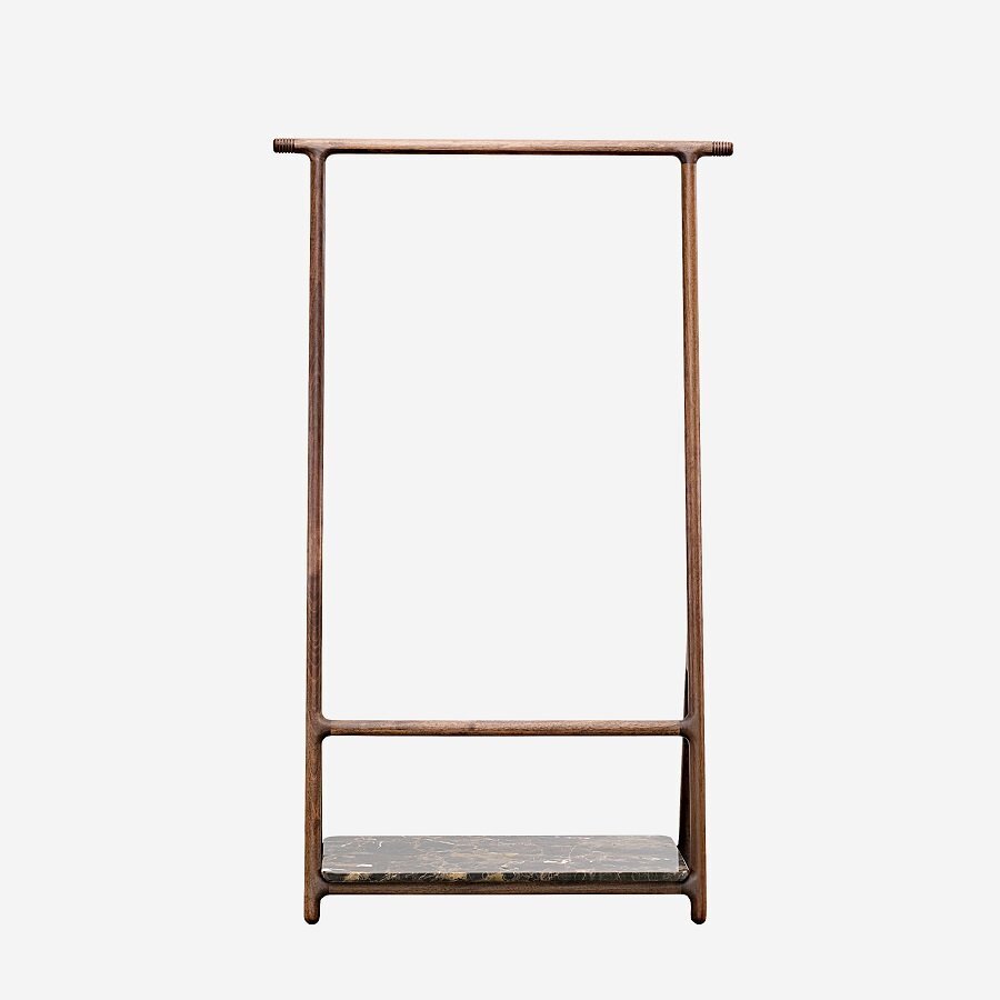 Woak Marshall Coat Rail - Walnut - Emperador