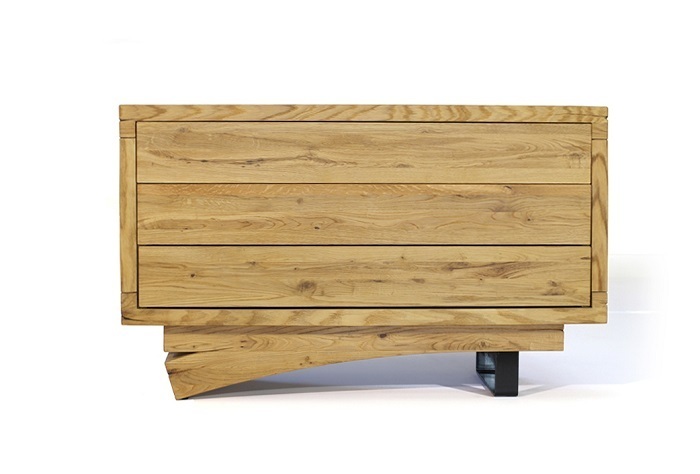 Whiteoak Sideboard Tyko TIIMO 3 Drawer - Oak