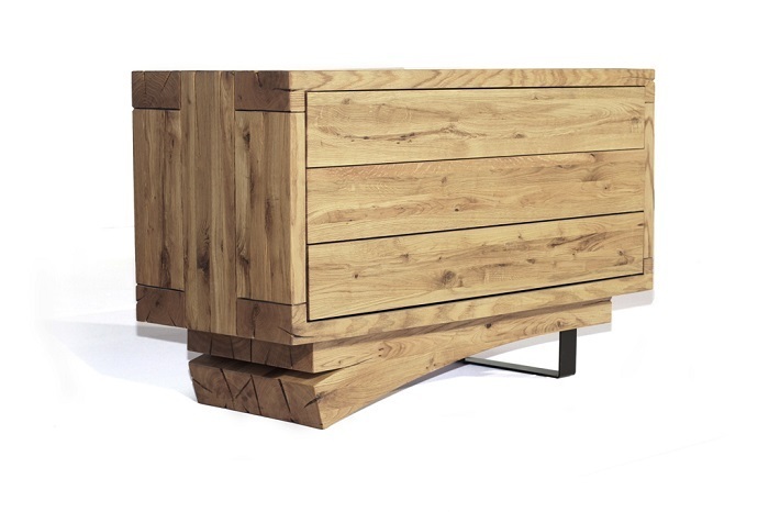 Whiteoak Sideboard Tyko TIIMO 3 Drawer - Oak