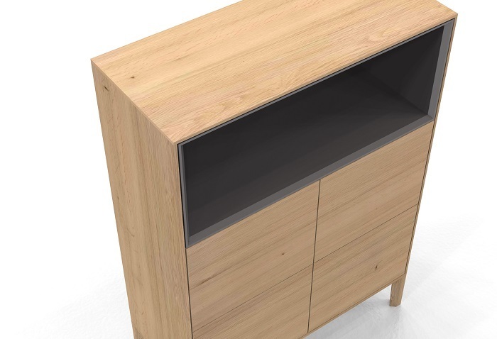 Woak Highboard Raba - oak