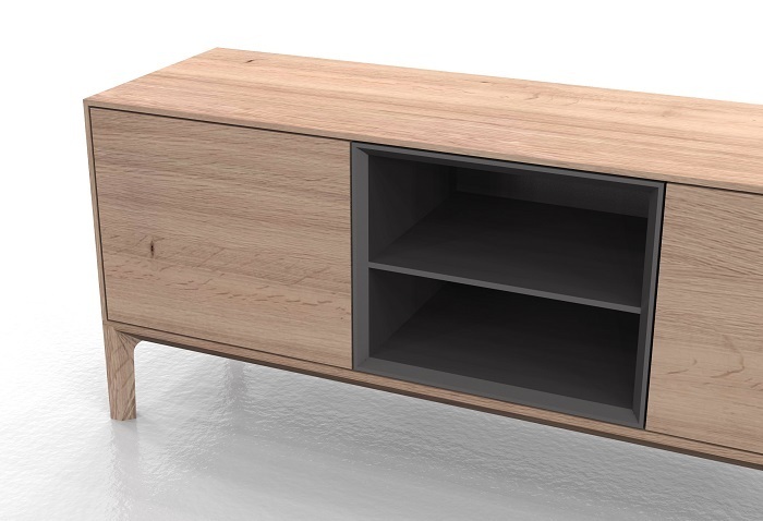 Woak Lowboard Raba - Oak