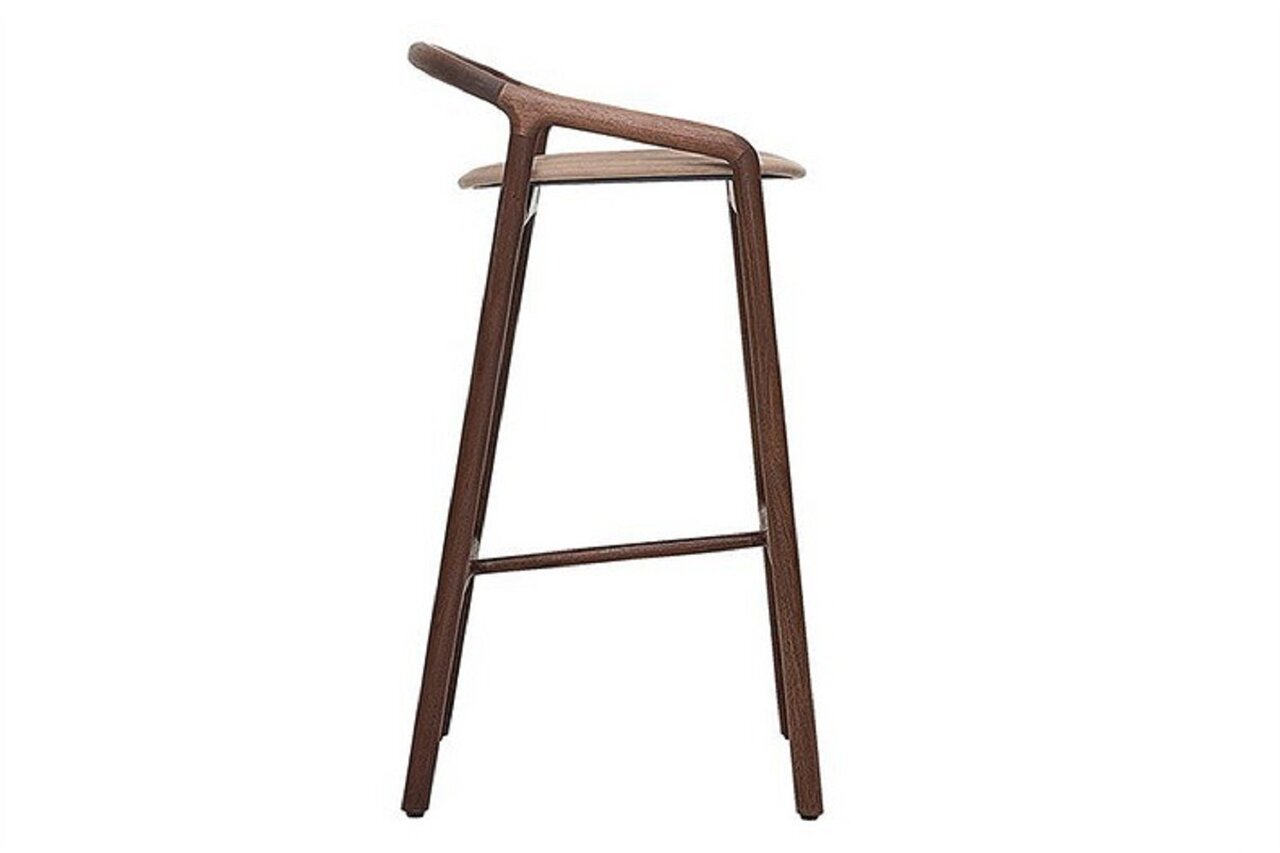 Woak Brioni Bar Stool-hoher Barhocker - Walnut