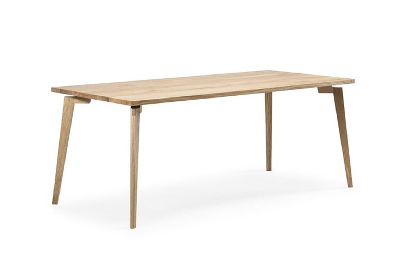 Solid by WhiteOak Lotte Dining Table-Esstisch - Knotty Oak