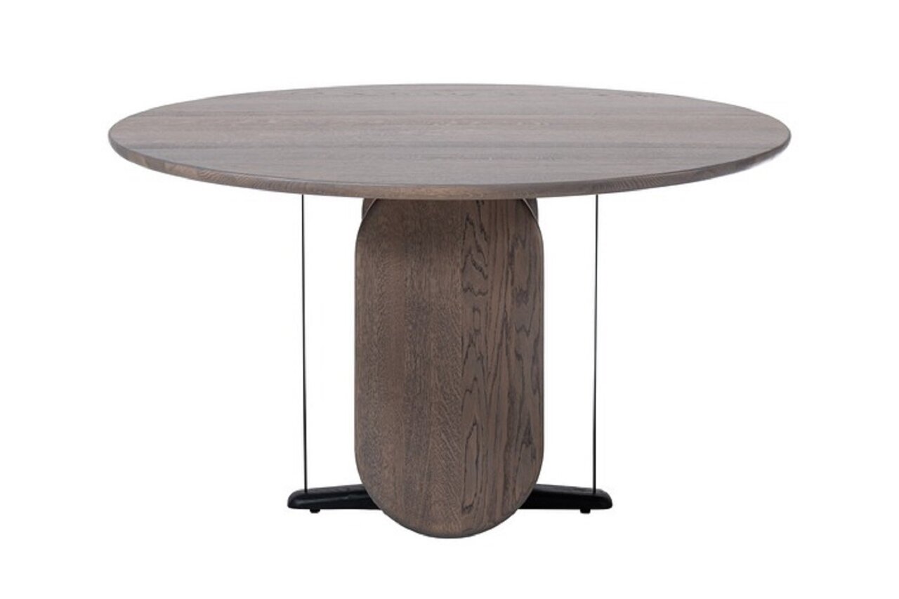 Woak Wherry round Dining Table-Runder Esstisch - Walnut
