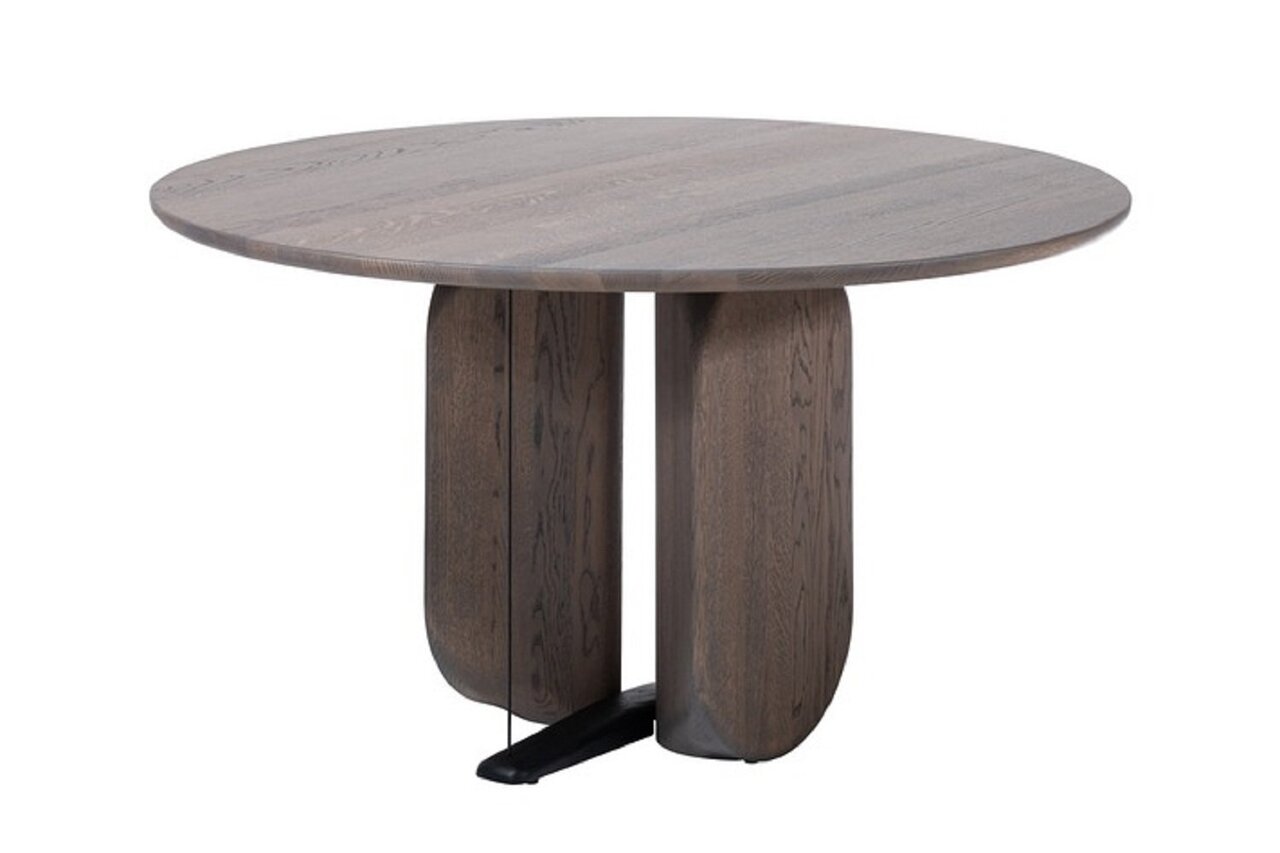 Woak Wherry round Dining Table-Runder Esstisch - Walnut