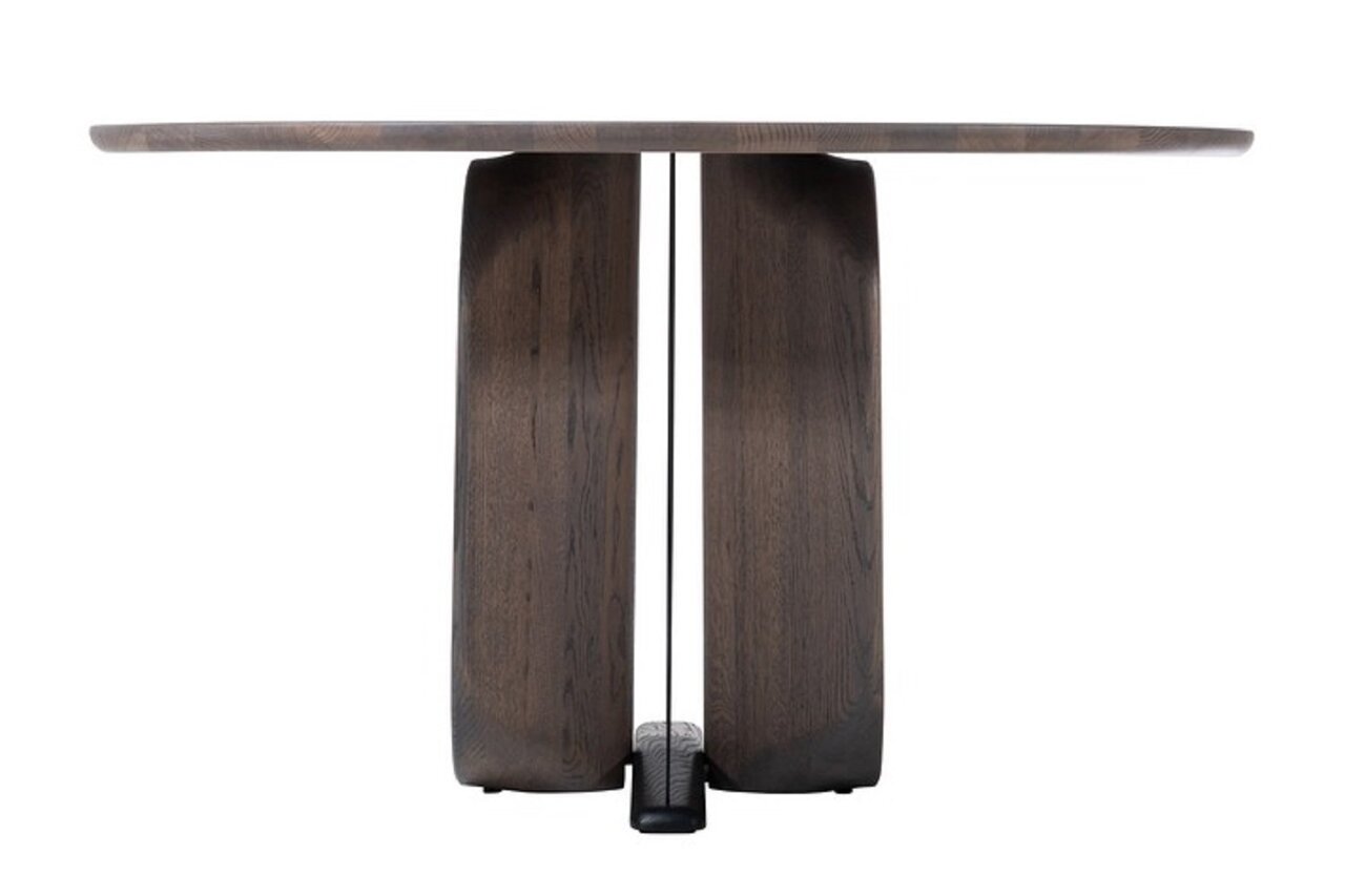 Woak Wherry round Dining Table-Runder Esstisch - Walnut
