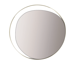 Red Edition Spiegel Ellipse Copper Pink Mirror Messing
