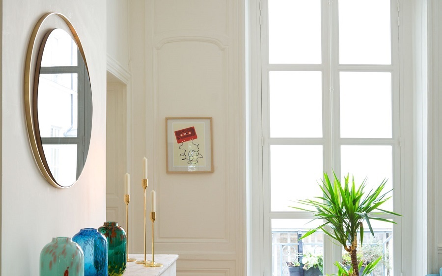 Red Edition Spiegel Ellipse Copper Pink Mirror Messing