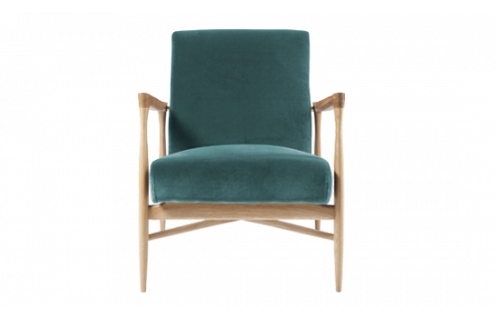 Red Edition Floating Armchair - Samt Peacock Blue T24 (cat. C)