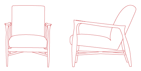 Red Edition Floating Armchair