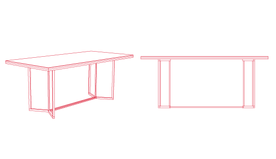 Red Edition Terrazzo Dining Table