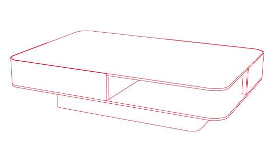 Red Edition Lounge Coffee Table
