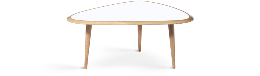 Red Edition Small 50’s Coffee Table -  White L06