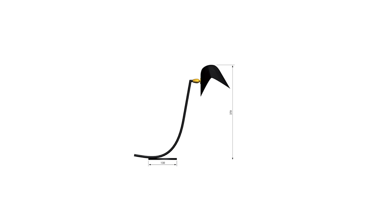 Serge Mouille Lampe de bureau Antony Tischleuchte