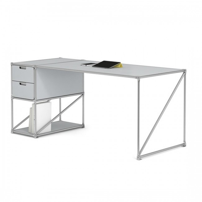System 180 Desktop Schreibtisch-lichtgrau