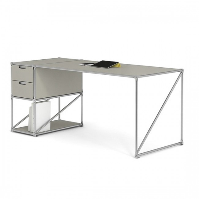 System 180 Desktop Schreibtisch-sandgrau
