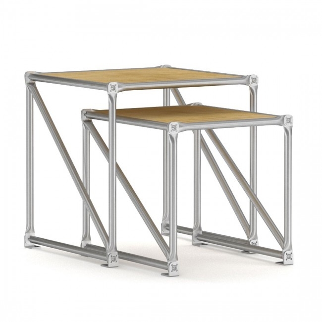 System 180 Cubes Beistelltisch-Set-eiche