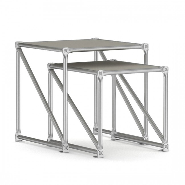 System 180 Cubes Beistelltisch-Set-sandgrau