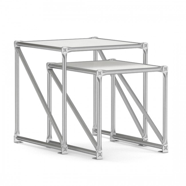 System 180 Cubes Beistelltisch-Set-weiss