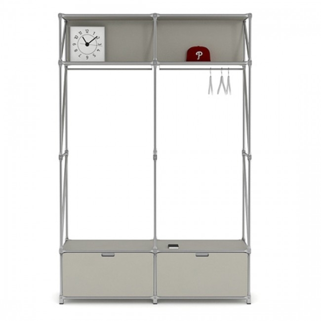 System 180 Garderobe 2-sandgrau