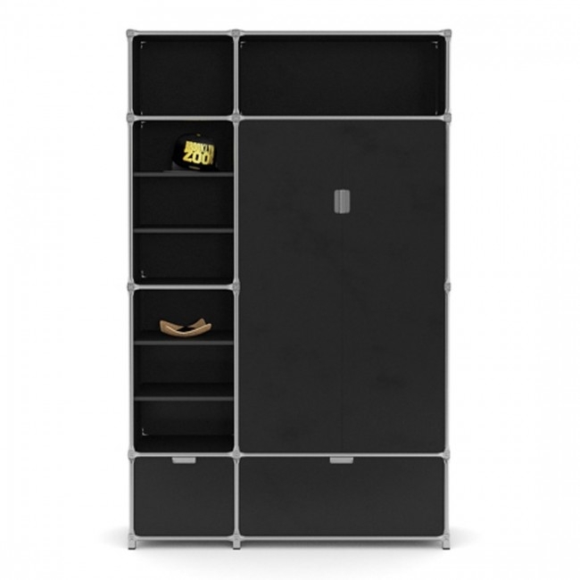 System 180 Garderobe 3-schwarz