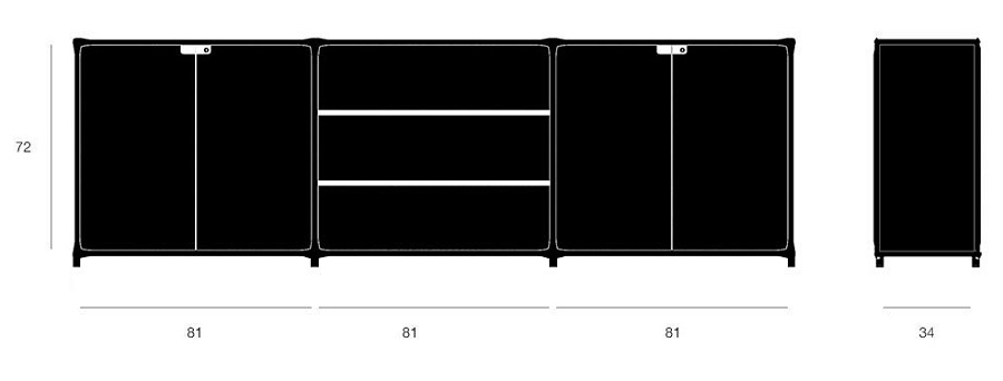 System 180 Office Sideboard