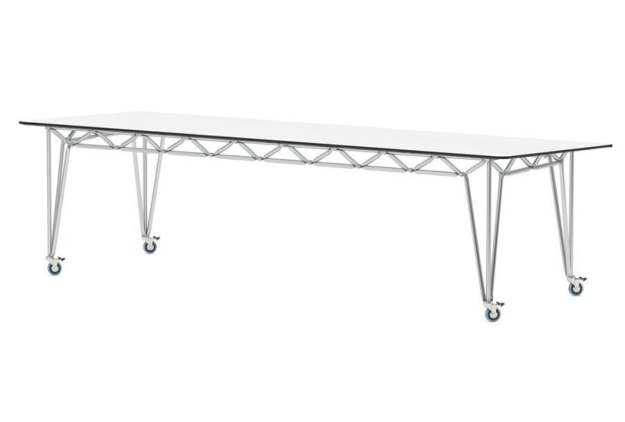 System 180 Tisch Bridge L - Weiss