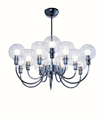 SP Light Diva Sospensione 12 Vetro Br