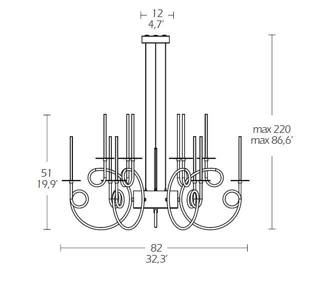 SP Light Calligrafico Nity 12C Led