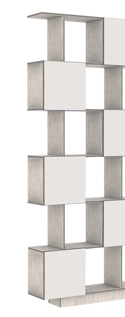 RADIS REGAL BOXY SMALL- Pebble Grey, Türen Weiss Cpl