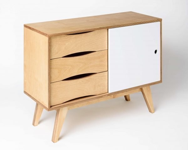 RADIS SIDEBOARD SOSIXTIES- 1 TÜR- Weiss Cpl