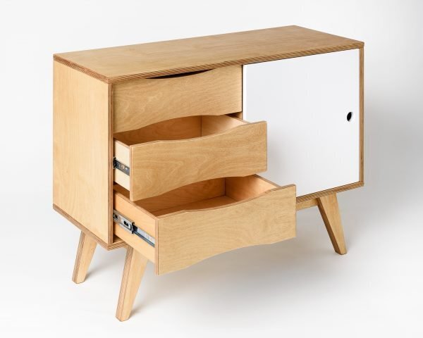RADIS SIDEBOARD SOSIXTIES- 1 TÜR- Weiss Cpl