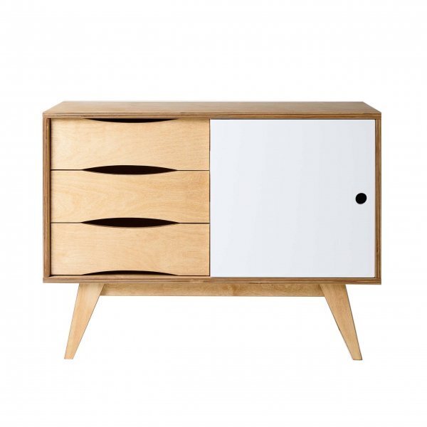 RADIS SIDEBOARD SOSIXTIES- 1 TÜR- Weiss Cpl