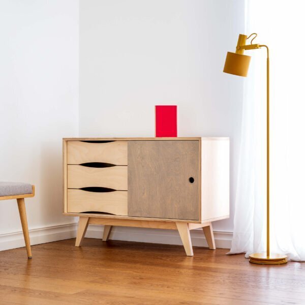 RADIS SIDEBOARD SOSIXTIES- 1 TÜR- Pebble Grey