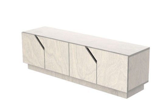 RADIS FERNSEHTISCH MAZE 4 TÜREN- Pebble Grey