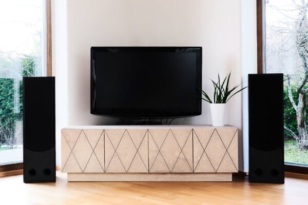 RADIS FERNSEHTISCH ROMB 4 TÜREN- Pebble Grey