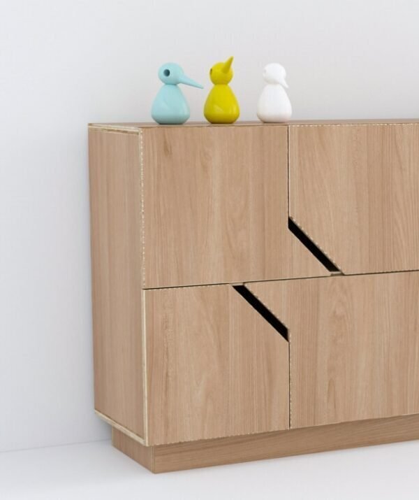 RADIS SIDEBOARD MAZE 2X2 4 TÜREN-  EICHE FURNIERT