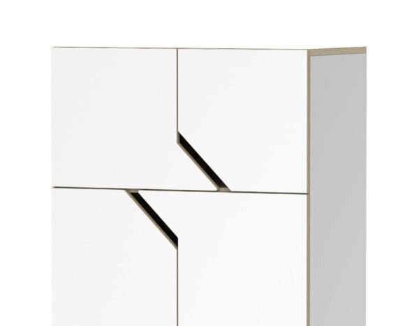 RADIS SIDEBOARD MAZE 2X2 4 TÜREN-  WEISS LAMINIERTES SPERRHOLZ