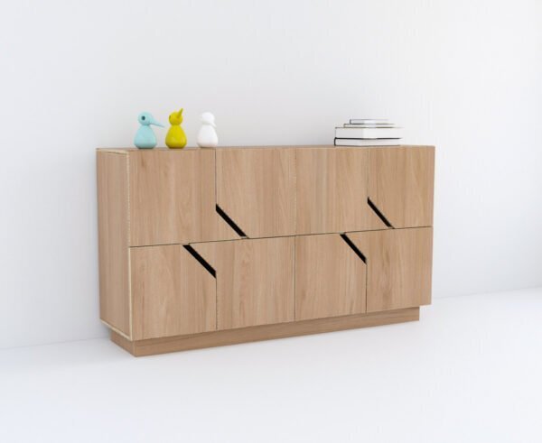 RADIS SIDEBOARD MAZE- 2X4-  EICHE FURNIERT