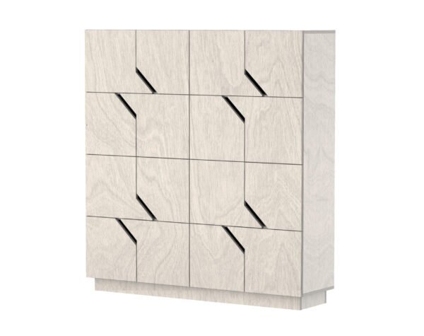 SIDEBOARD MAZE 4X4 16 TÜREN- PEBBLE GREY