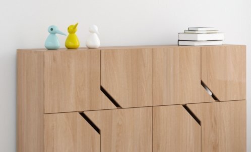 SIDEBOARD MAZE 4X4 16 TÜREN- EICHE FURNIERT