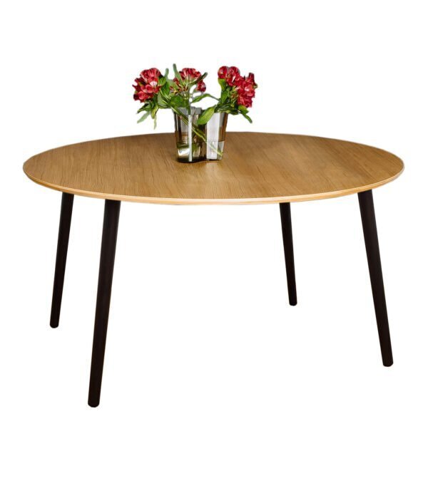 RADIS TISCH MAN - 125 CM - ANTIQUE OAK, Beine schwarzer Fleck