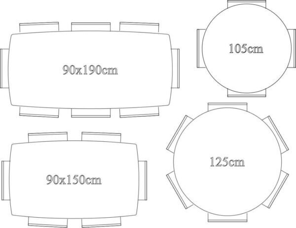 RADIS TISCH MAN - 125 CM