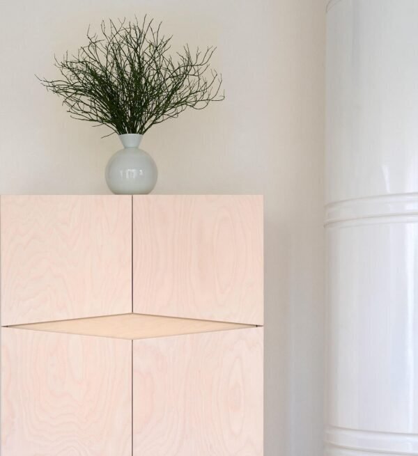 RADIS SIDEBOARD LOXI-2X4-  WEISS OSMO, HELLE EICHE
